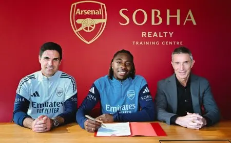 أرسنال يوقع مع إيبيريتشي إيزي بعقد طويل الأمد في صفقة رسمية