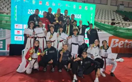منتخب التايكوندو يحقق إنجازاً باهراً بحصوله على 15 ميدالية في بطولة إفريقيا للناشئين والشباب