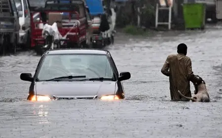 الأمطار الغزيرة في باكستان تسفر عن مقل 7 أشخاص في كارثة طبيعية مرعبة