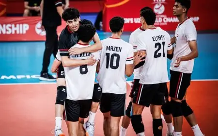 مصر تحقق انتصاراً تاريخياً وتتأهل إلى الدور الثاني من مونديال الطائرة للشباب بفوزها على تركيا