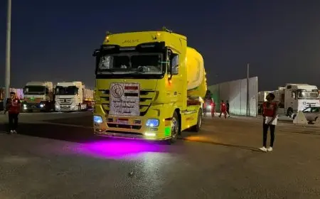 الهلال الأحمر يطلق قافلة زاد العزة الـ 23 محملة بأكثر من 3700 طن من المساعدات الإنسانية إلى غزة