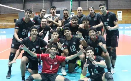 تهنئة اللجنة الأوليمبية المصرية لمنتخب الطائرة عقب فوزه بلقب البطولة العربية للناشئين