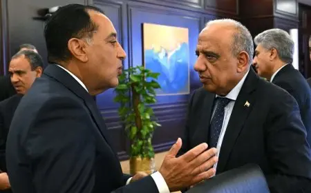 وزير الكهرباء يظهر لأول مرة في اجتماع الوزراء بعد الحادث المروع