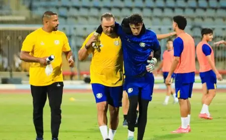 إصابة الحارس عبدالله جمال تثير القلق في الإسماعيلي قبل مواجهة المحلة