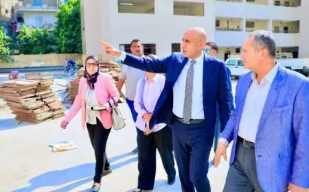 وزير التعليم يقوم بجولة تفقدية لمتابعة تجهيز مدرستين بغمرة والقصر العيني للتحويل إلى مدارس مصرية يابانية