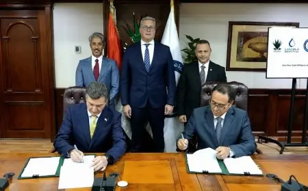 توقيع أربع اتفاقيات بين القابضة للغازات الطبيعية وشركات عالمية لزيادة استكشاف الغاز الطبيعي