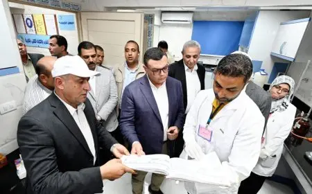 وزير الإسكان ومحافظ الغربية يختتمان زيارتهما بتفقد محطة معالجة مياه الصرف الصحي في زفتى