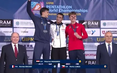 معتز وائل يحقق لــ مصر ذهبية بطولة العالم للخماسي الحديث