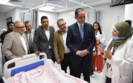 نائب وزير الصحة يزور مستشفى أطفال مصر للاطلاع على تطوير الخدمات الطبية وتحسين الجودة