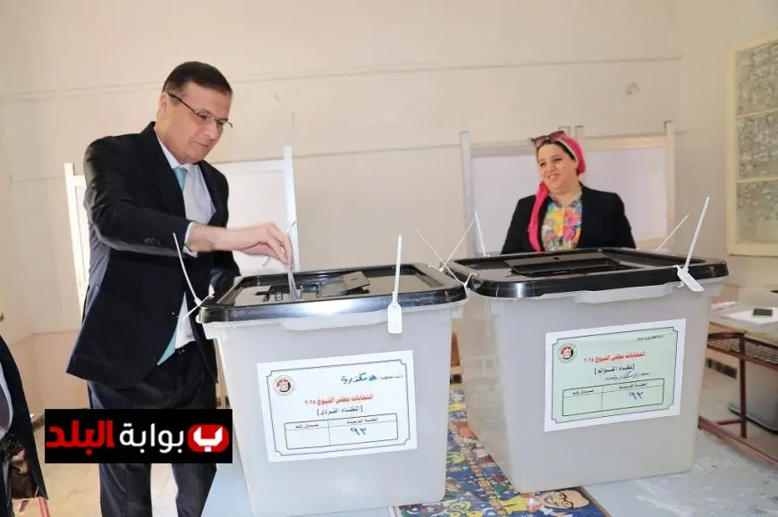 وزير الزراعة يشارك في انتخابات مجلس الشيوخ 2025 ويؤكد على أهمية صوته