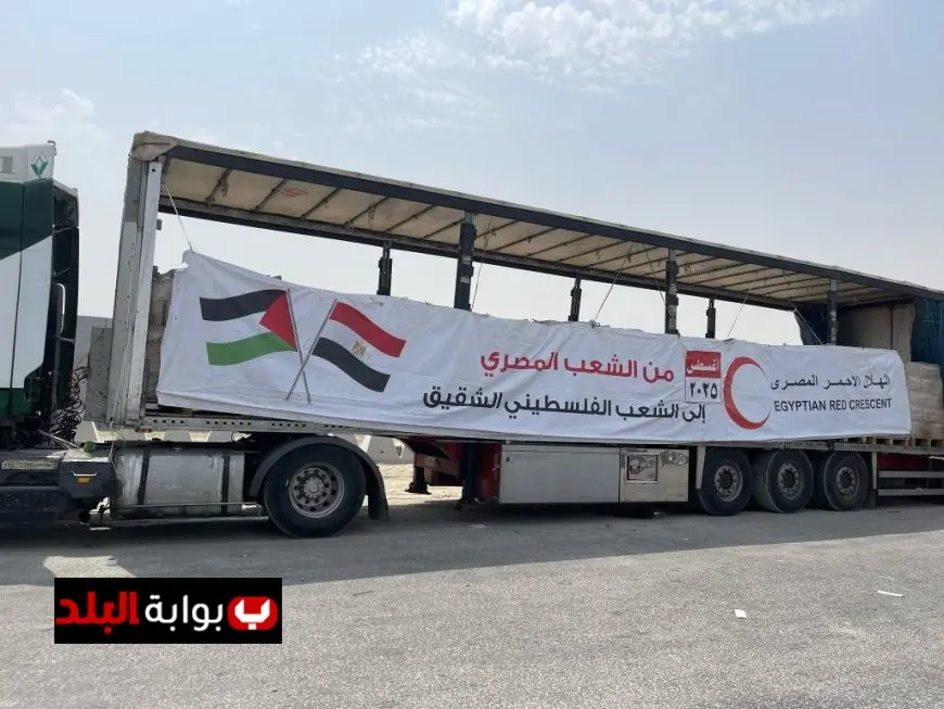 قافلة زاد العزة تصل غزة محملة بـ 3450 طن من المساعدات الغذائية والطبية في اليوم الثالث عشر