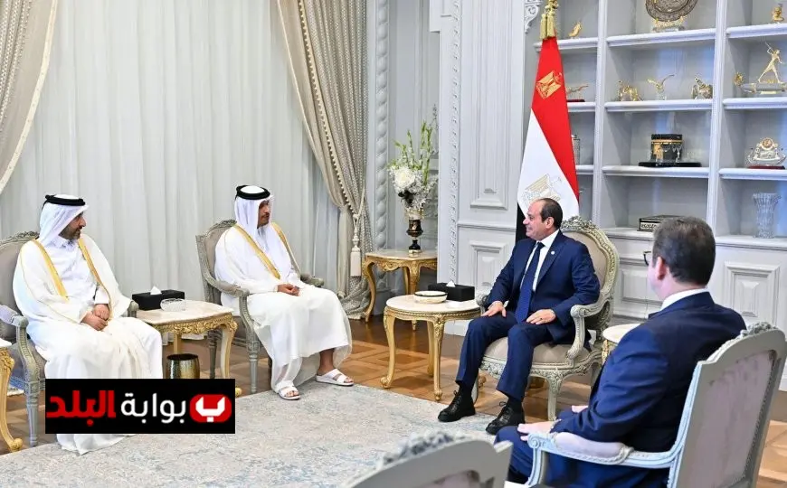 الرئيس السيسي ورئيس وزراء قطر يؤكدان أهمية إقامة الدولة الفلسطينية وفقًا للشرعية الدولية