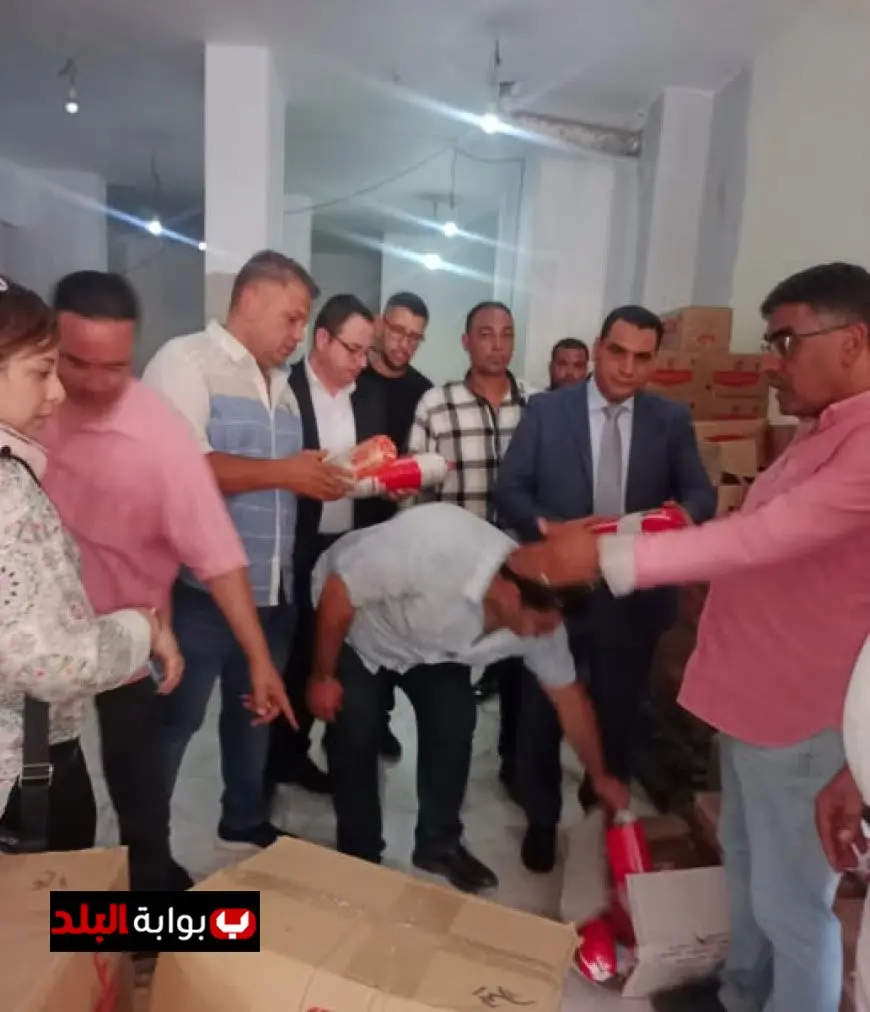 ضبط 9 أطنان من اللانشون غير معلوم المصدر في الجيزة قبل انطلاق موسم المدارس