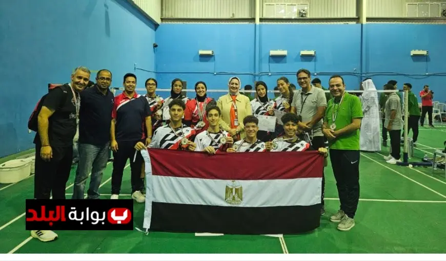 مصر تحقق الميدالية الفضية في بطولة الريشة الطائرة المدرسية بالأردن