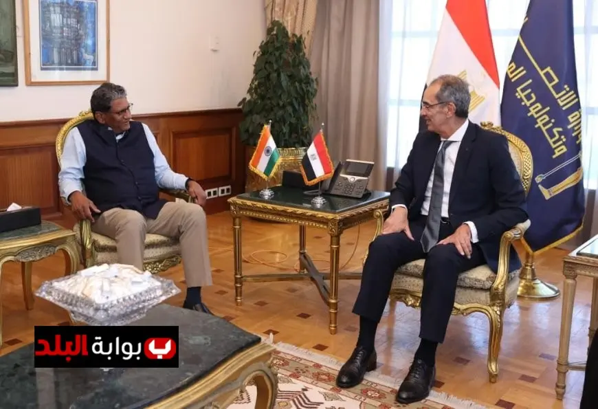 وزير الاتصالات المصري يلتقي سفير الهند في القاهرة لتعزيز التعاون في الذكاء الاصطناعي