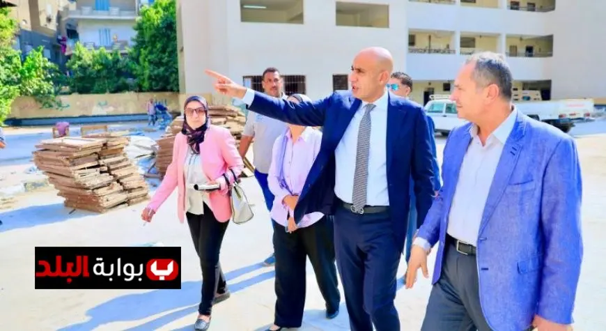 وزير التعليم يقوم بجولة تفقدية لمتابعة تجهيز مدرستين بغمرة والقصر العيني للتحويل إلى مدارس مصرية يابانية
