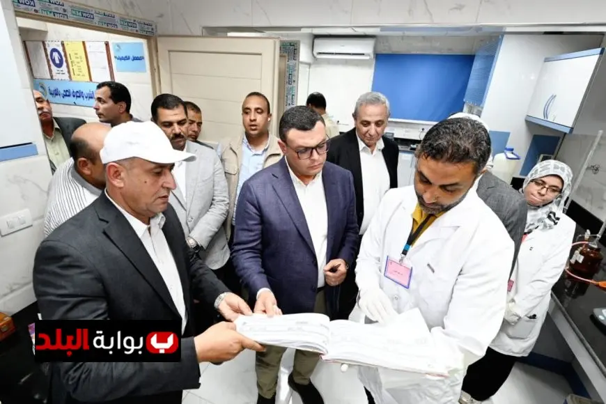 وزير الإسكان ومحافظ الغربية يختتمان زيارتهما بتفقد محطة معالجة مياه الصرف الصحي في زفتى