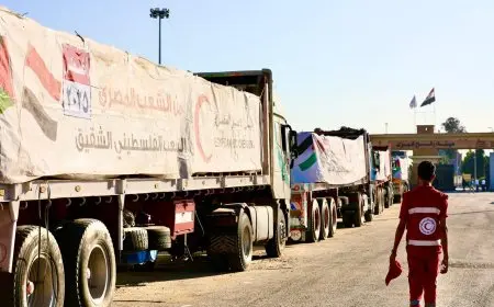 الهلال الأحمر المصري يرسل أكثر من 2700 طن من المساعدات الإنسانية العاجلة إلى غزة