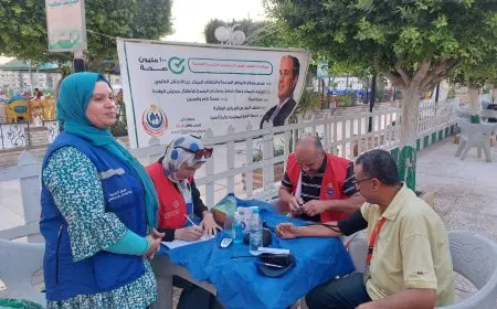 حملة 100 يوم صحة تقدم 71 مليون و685 ألف خدمة طبية مجانية في 48 يوما وفق وزارة الصحة