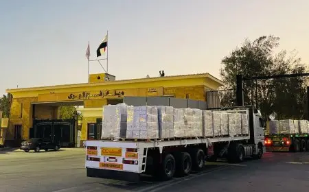 الهلال الأحمر يرسل قافلة زاد العزة الـ28 محملة بـ2800 طن من المساعدات العاجلة للفلسطينيين في غزة