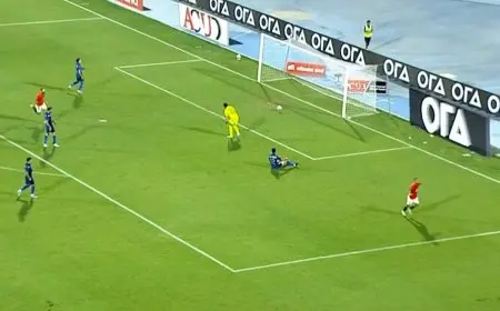 المنتخب المصري يتقدم على تونس بهدف أفشة في الشوط الأول