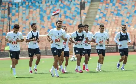 منتخب مصر يكمل تدريباته قبل رحلة مواجهة بوركينا فاسو