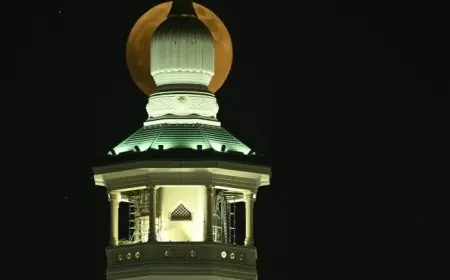 خسوف القمر يضيء سماء مكة المكرمة حدث فريد يستحق المشاهدة