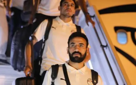 منتخب مصر يهبط في بوركينا فاسو بعد رحلة طيران طويلة استغرقت 6 ساعات