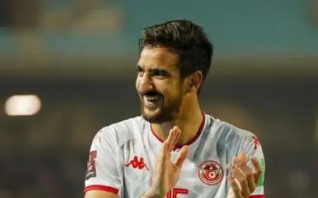 بن رمضان يجلس على مقاعد بدلاء تونس في مباراة غينيا الاستوائية الحاسمة بتصفيات كأس العالم 2026
