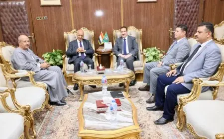 محافظ المنوفية يلتقي نقيب الفلاحين مصطفى بكري خلال احتفالات عيد الفلاح المصري