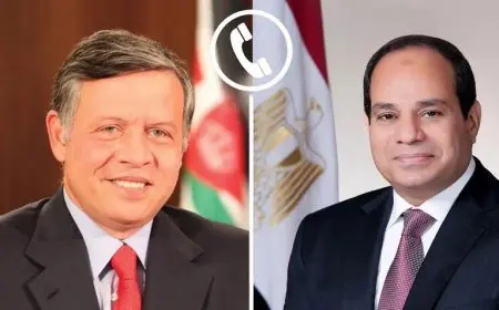 الرئيس السيسي والملك الأردني يحذران من تصاعد التوترات الإسرائيلية غير المبررة