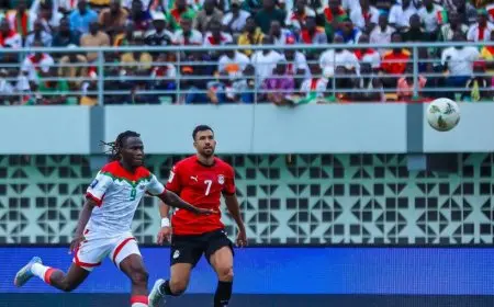 مصر تتعادل مع بوركينا فاسو وترتيبها في المجموعة يتأثر بشكل كبير
