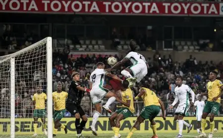 جنوب أفريقيا تربك نيجيريا في سباق التأهل لكأس العالم وآمال النسور تتلاشى