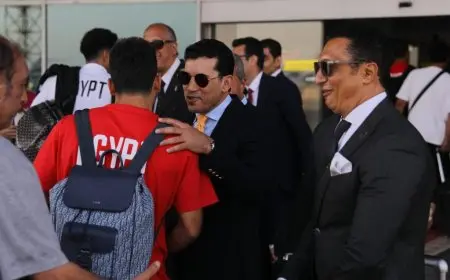 وزير الرياضة يرحب ببعثة منتخب مصر لدى عودتها من بوركينا فاسو