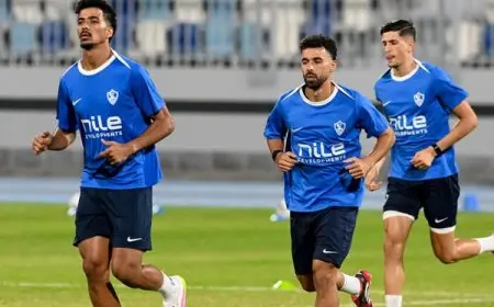 الدوليون يعودون للتدريبات مع الزمالك قبل مواجهة المصري الهامة