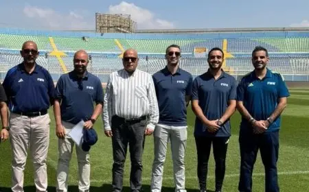 فيفا يتفقد ستاد الدفاع الجوي استعدادًا لمواجهة بيراميدز وأوكلاند سيتي في كأس الإنتركونتيننتال