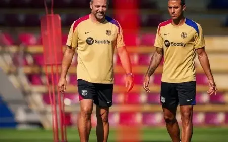تياجو ألكانتارا يصبح جزءًا من الجهاز الفني الجديد لبرشلونة