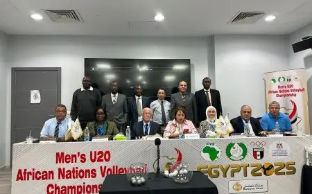 مصر تتصدر المجموعة الأولى في بطولة إفريقيا لشباب الكرة الطائرة تحت 20 عاماً
