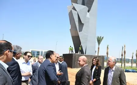 رئيس الوزراء يشرف على تقدم أعمال تطوير المنطقة المحيطة بالمتحف المصري الكبير