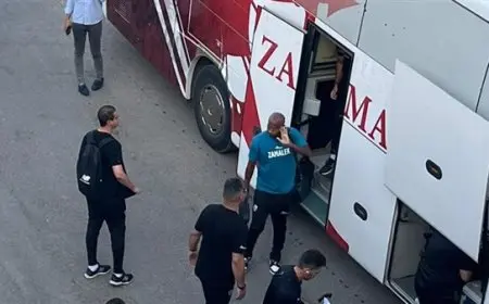 زمالك يصل استاد برج العرب لل подготовка لمباراة المصرية