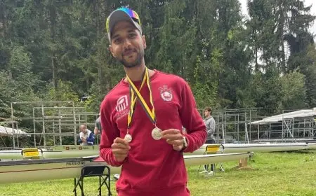 محمد علاء يتوج بالميدالية الذهبية في بطولة فيليخ الدولية للتجديف