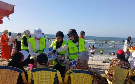 أنشطة توعوية لصندوق مكافحة الإدمان ترفع الوعي بين المصطافين على الشواطئ الساحلية