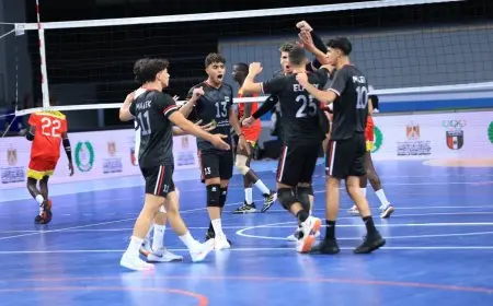 مصر تحقق فوزًا مثيرًا على أوغندا في بطولة إفريقيا لكرة الطائرة للشباب