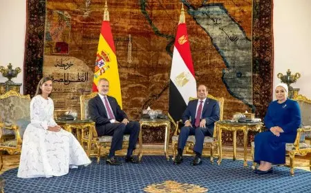 السيدة انتصار السيسي تحتفي بالملكة ليتيزيا في أجواء إنسانية فريدة