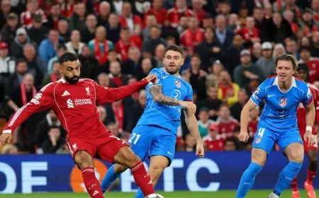 محمد صلاح يزيد تألق ليفربول بتسجيل هدف ثانٍ أمام أتليتكو مدريد في دوري أبطال أوروبا