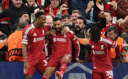 ليفربول يتفوق على أتليتكو مدريد 2-1 في الشوط الأول بدوري أبطال أوروبا