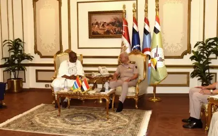 وزير الدفاع المصري يبرز أهمية العلاقات القوية بين القوات المسلحة لمصر وجامبيا
