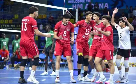 منتخب شباب الطائرة يتحدى الكاميرون اليوم في نهائي البطولة الأفريقية بالقاهرة