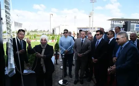 وزير الرياضة يطلق صالة سارة سمير لتدريب رفع الأثقال في حدث رياضي مميز