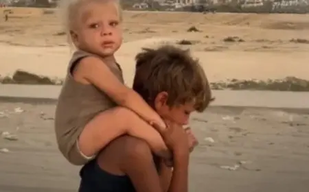 اللجنة المصرية لإغاثة غزة تتدخل وتُنقذ طفلي طريق الرشيد بعد انتشار الفيديو المروع